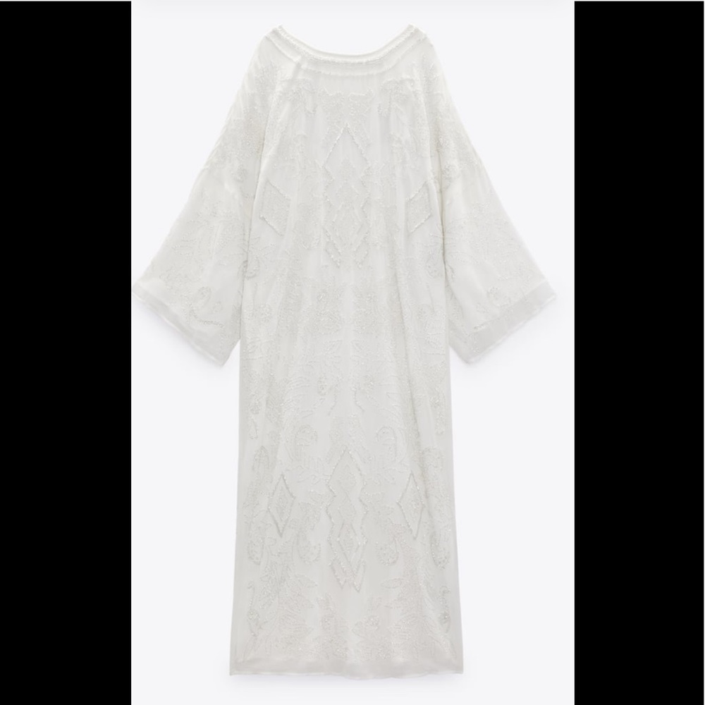 Zara White Midi Dress